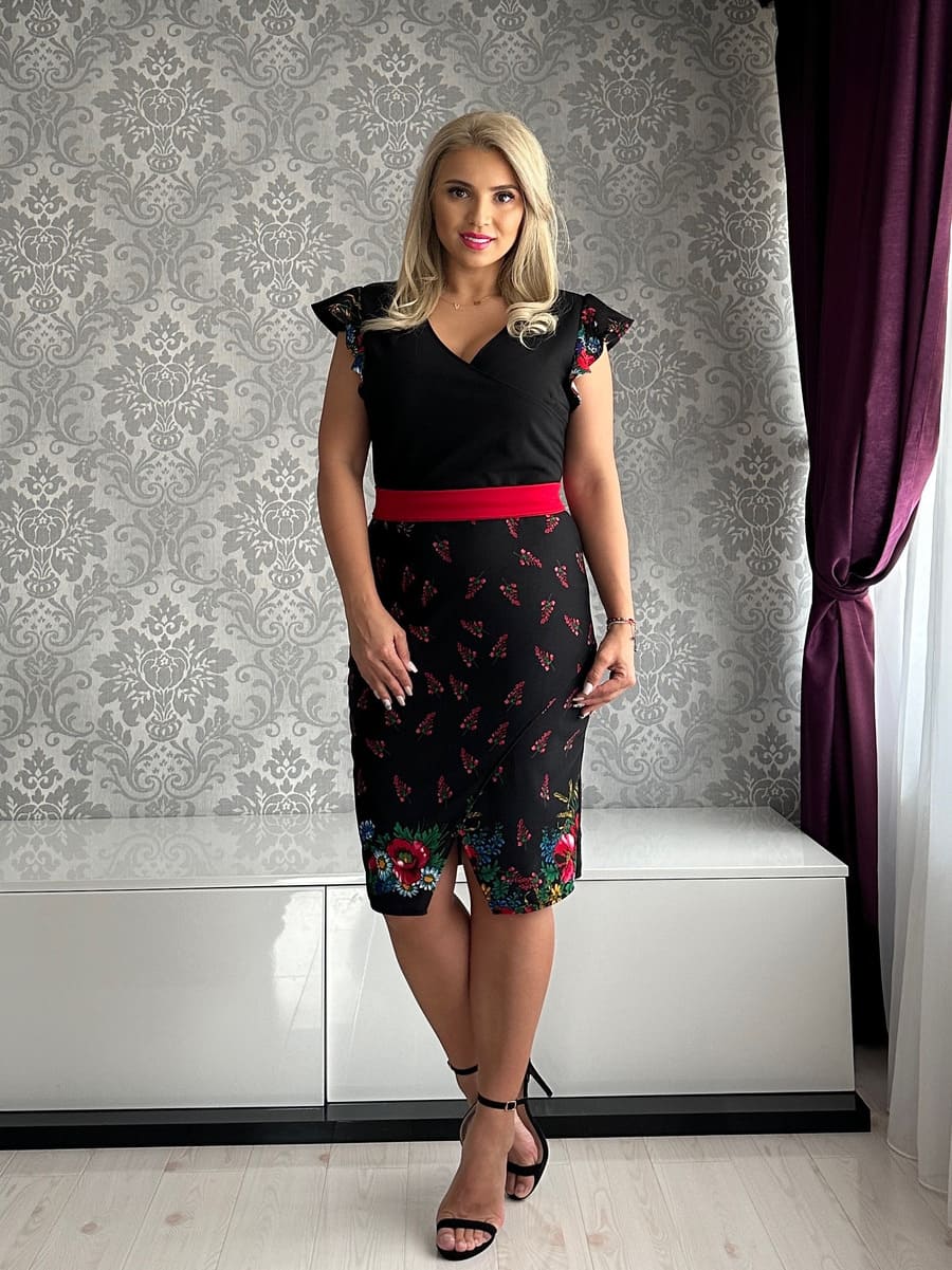 Rochie Corina gipsy aripioara negru