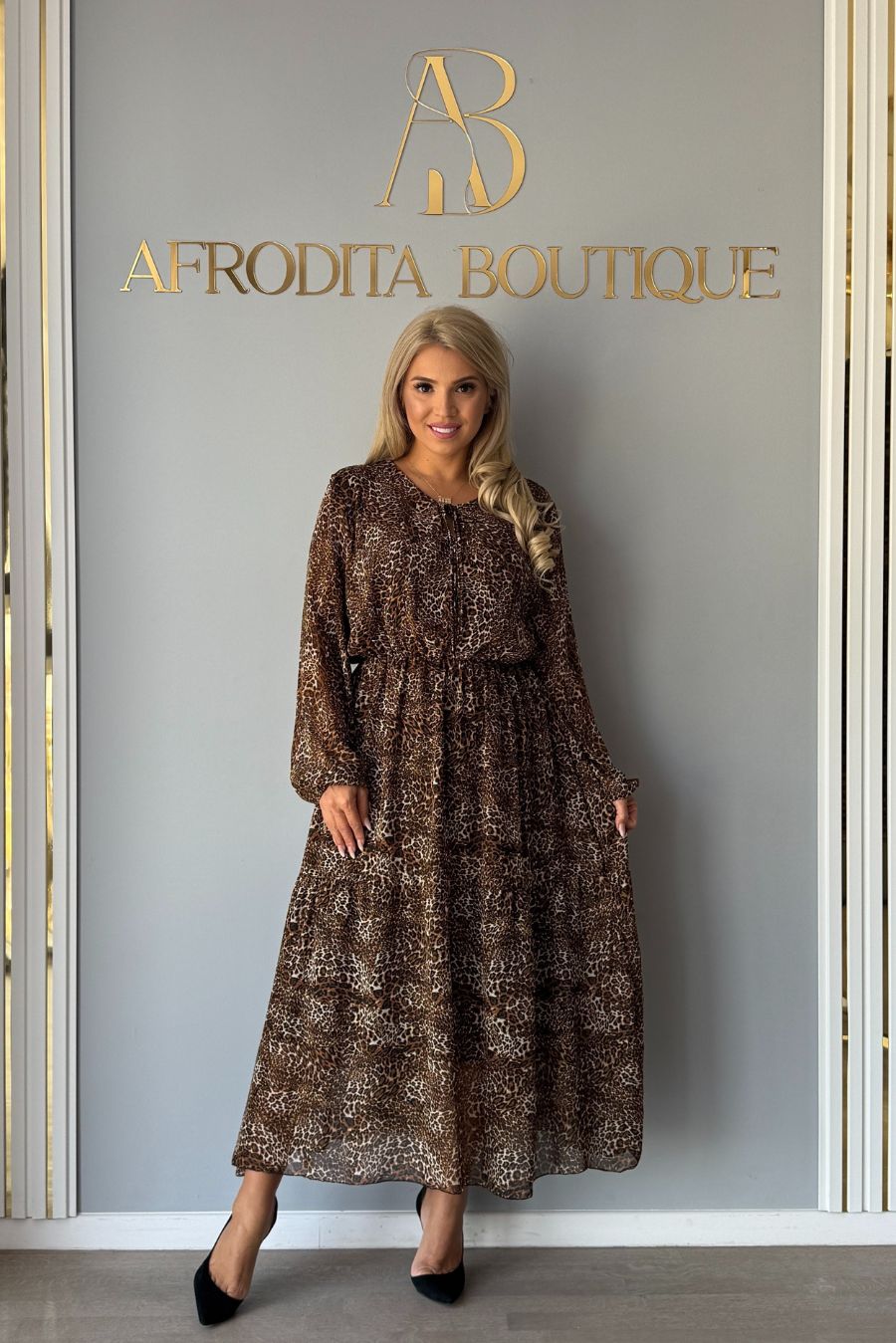Rochie Amber leopard