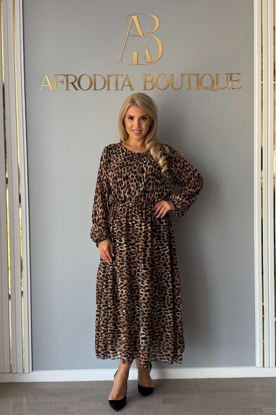 Rochie Amber leopard