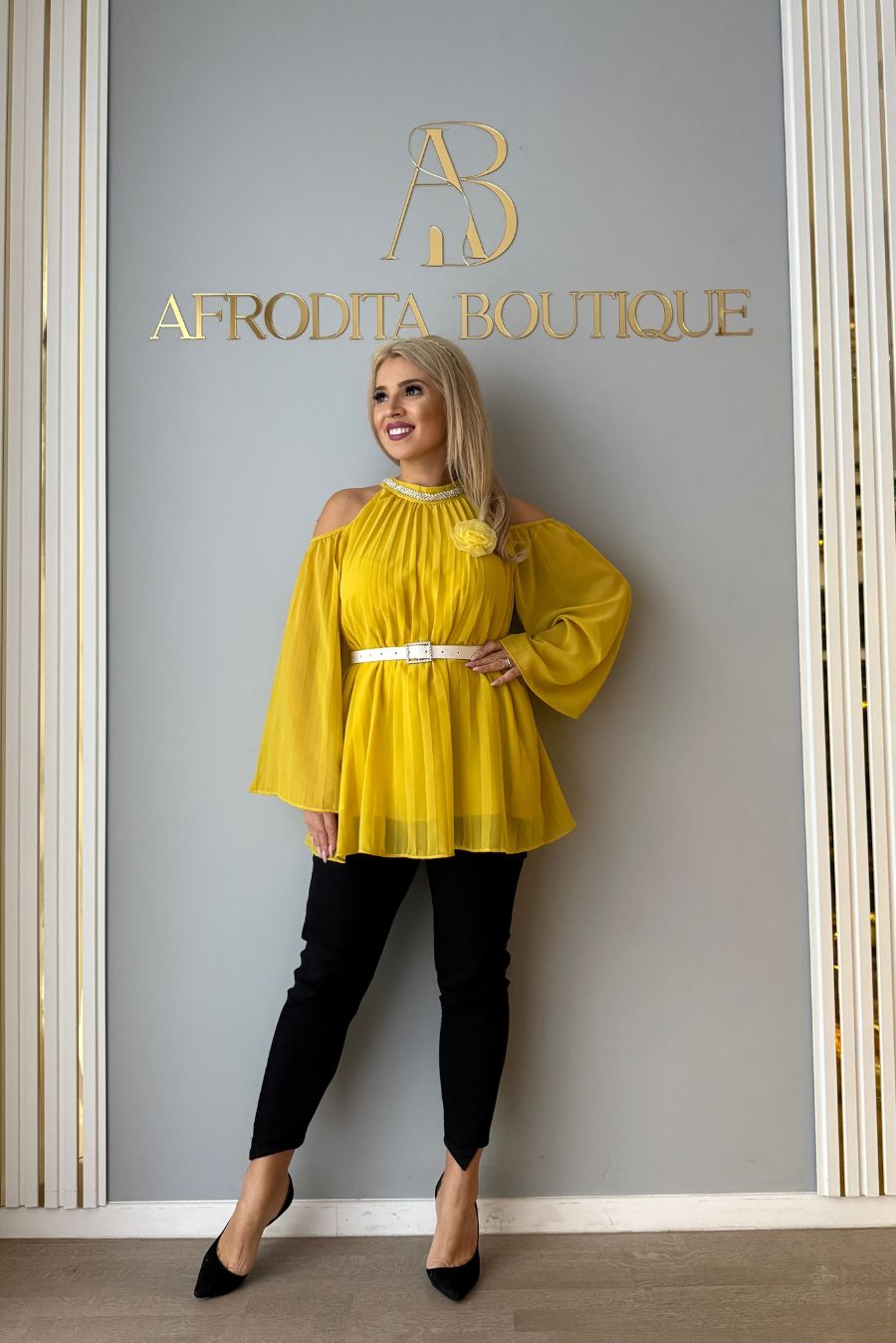 Camasa Andreea galbena