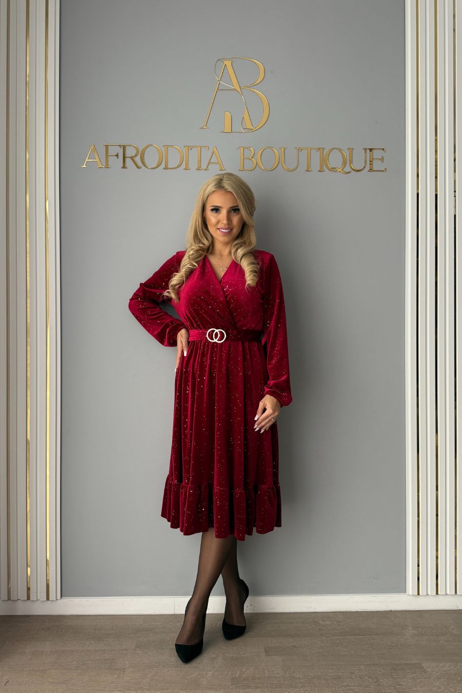 Rochie Astrea bordo