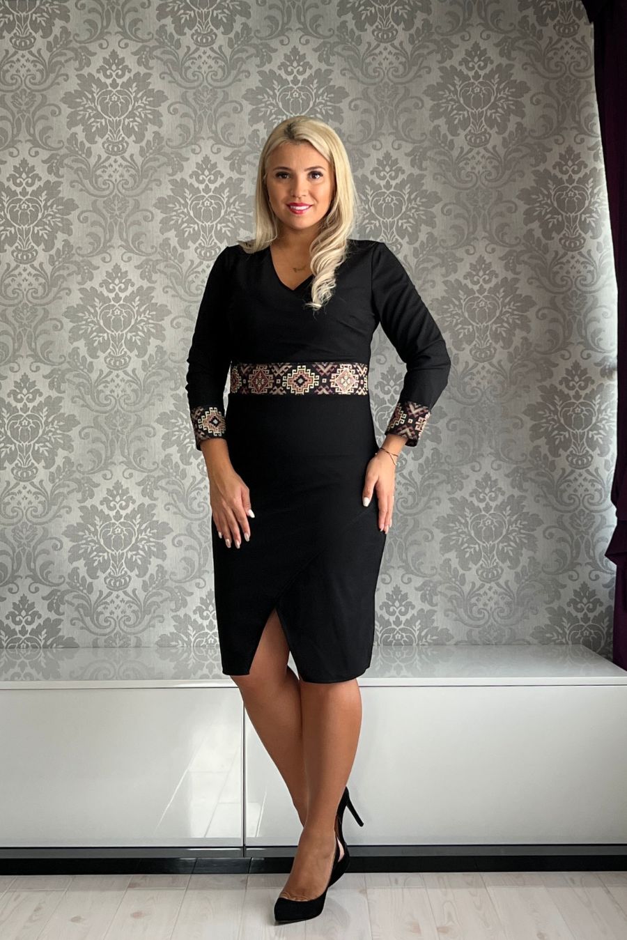 Rochie Corina brau inchis