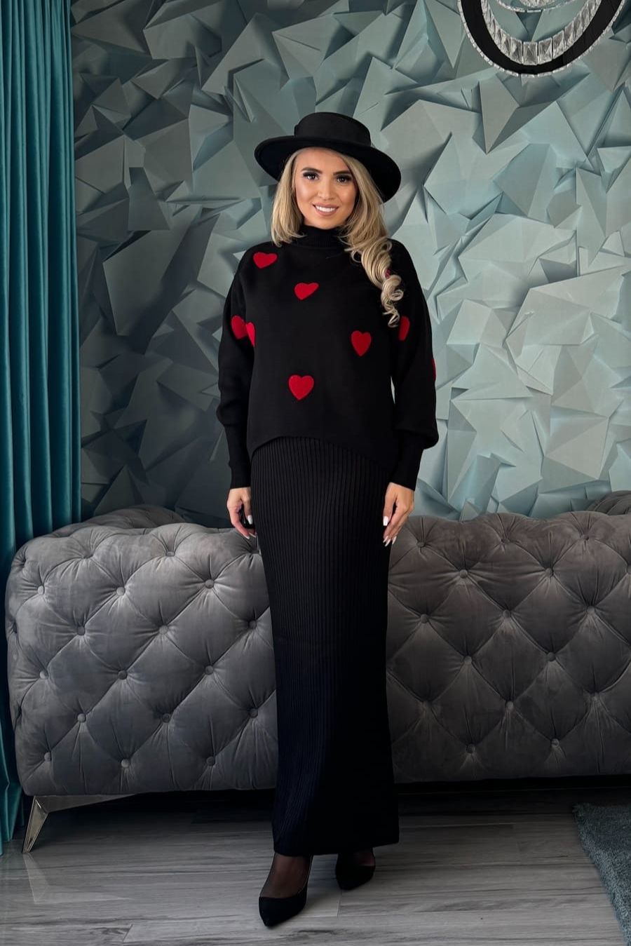 Rochie Inimioare tricot