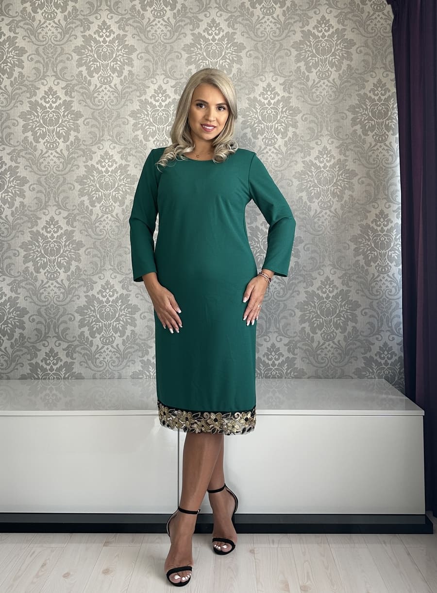 Rochie Laguna paiete verde