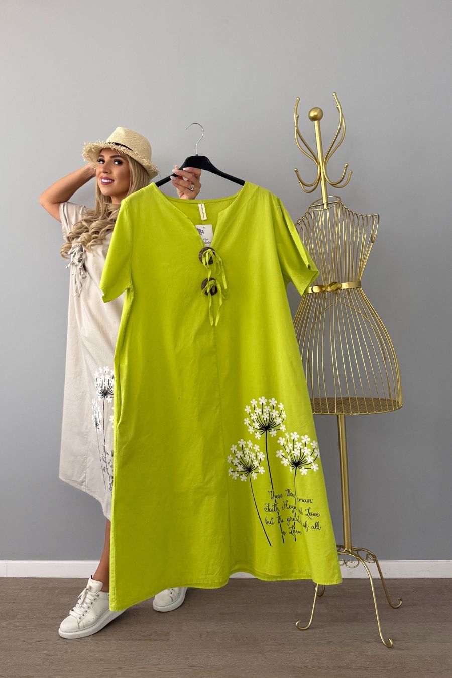 Rochie Malvi lime