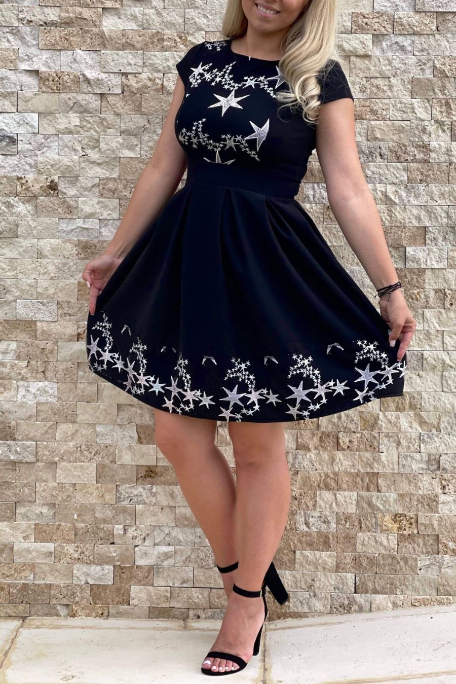 Rochie Stelute neagra