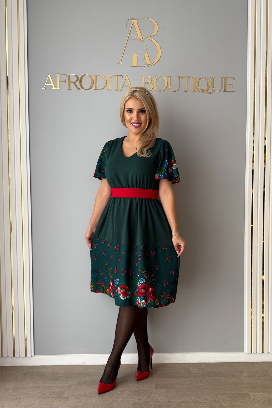 Rochie Miracle volanas