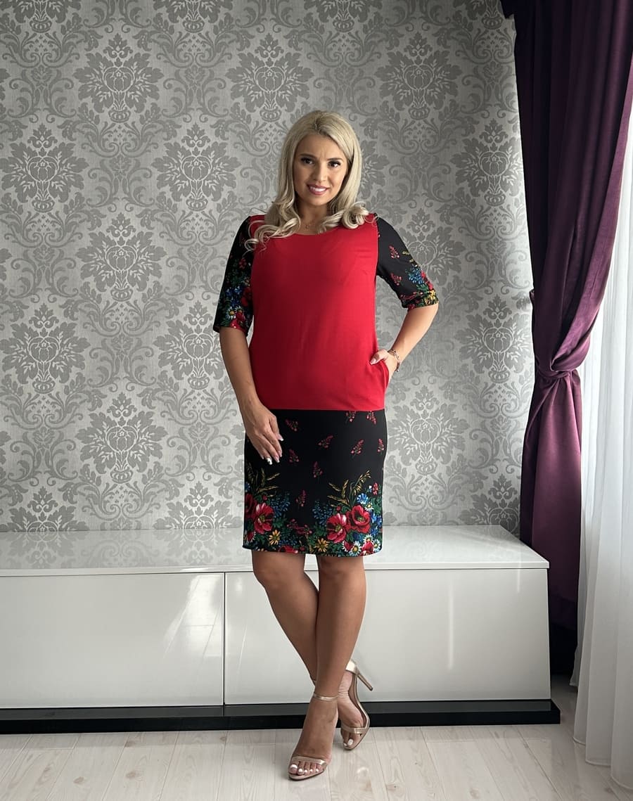 Rochie Naty gipsy rosu