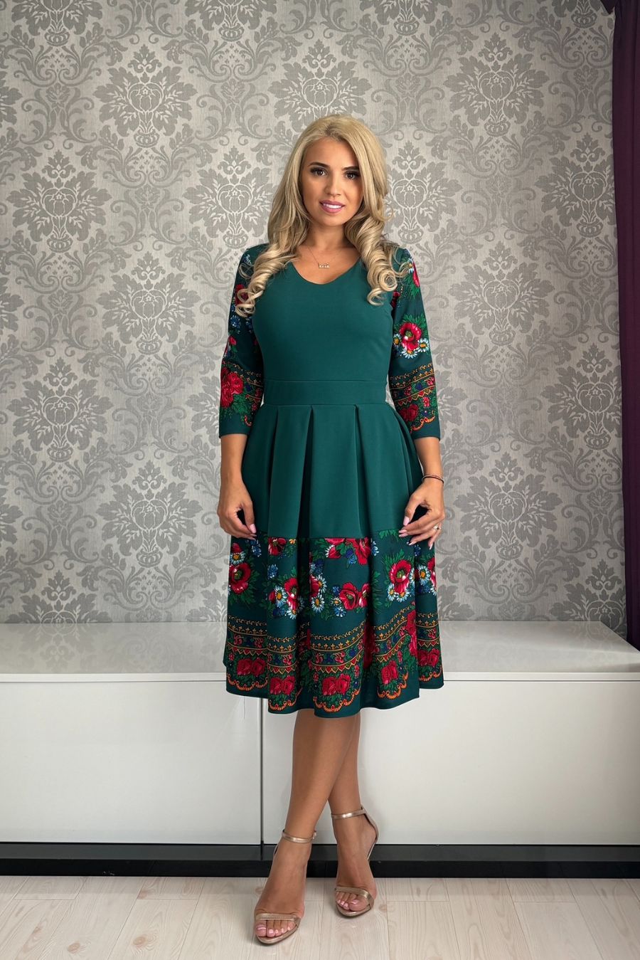 Rochie Izabela gipsy verde