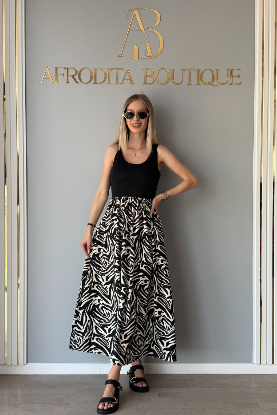 Rochie Adriana leopard
