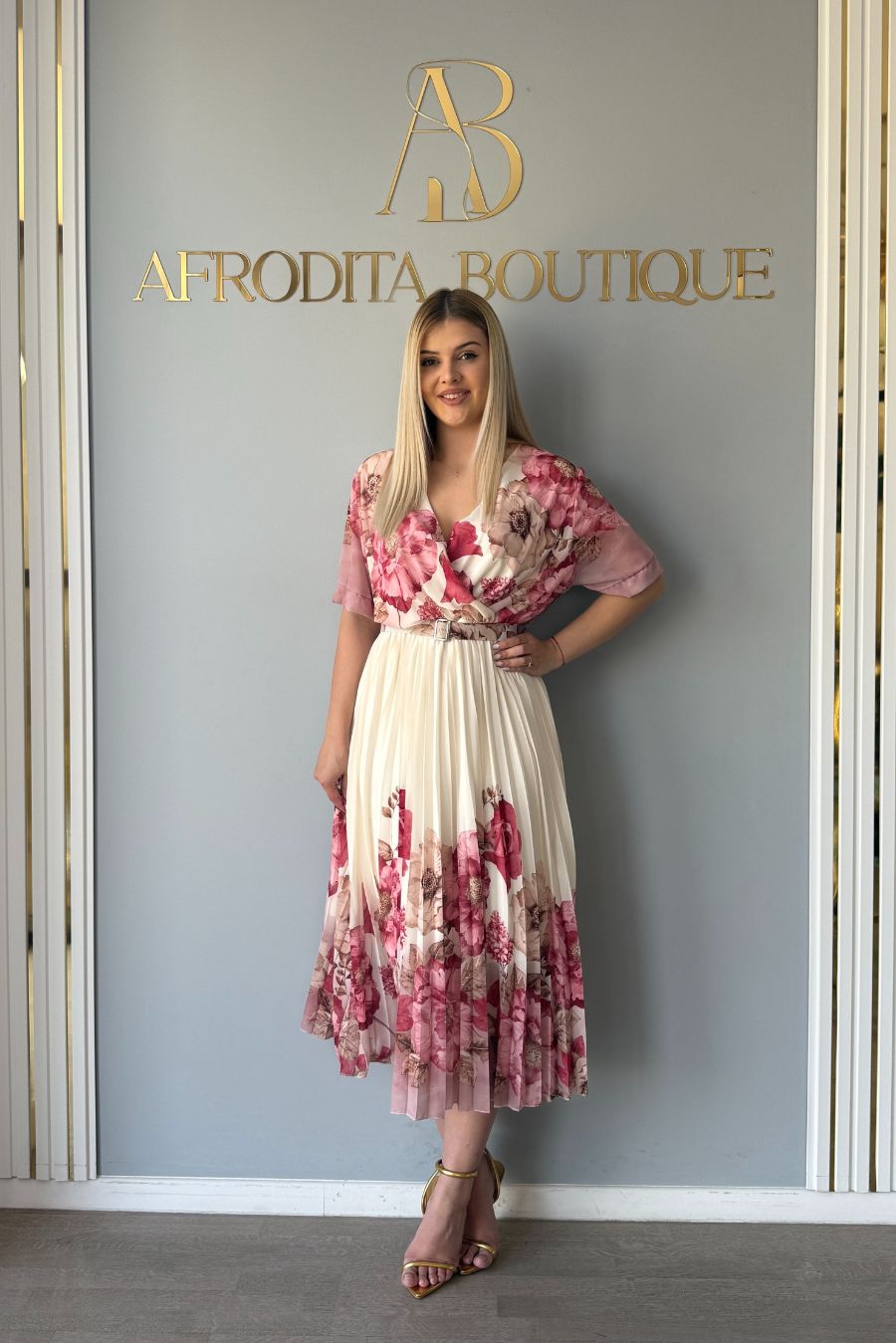 Rochie Alina floricele ms