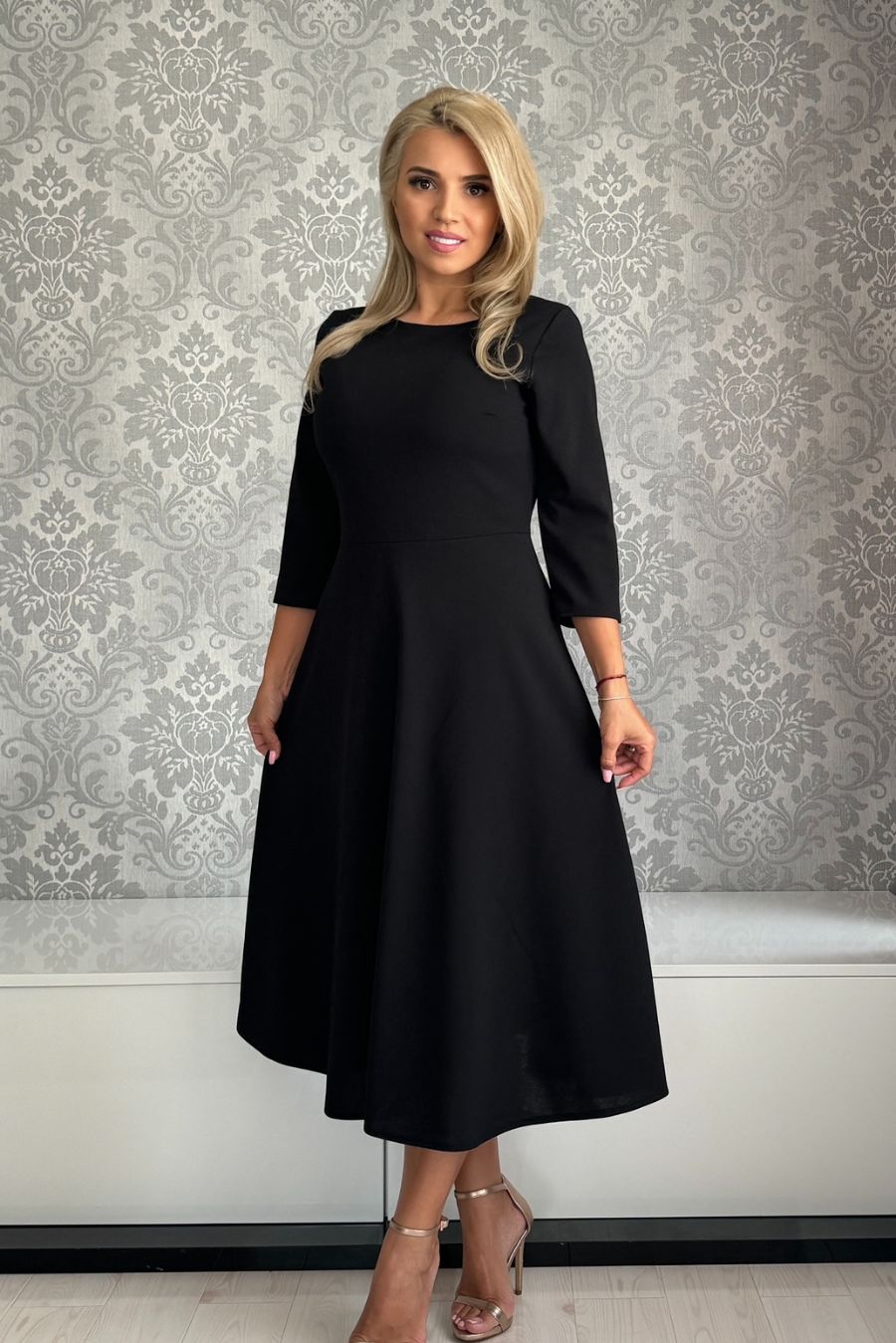 Rochie Erica crep neagra