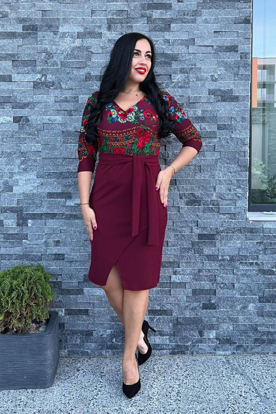 Rochie Giulia gipsy bordo