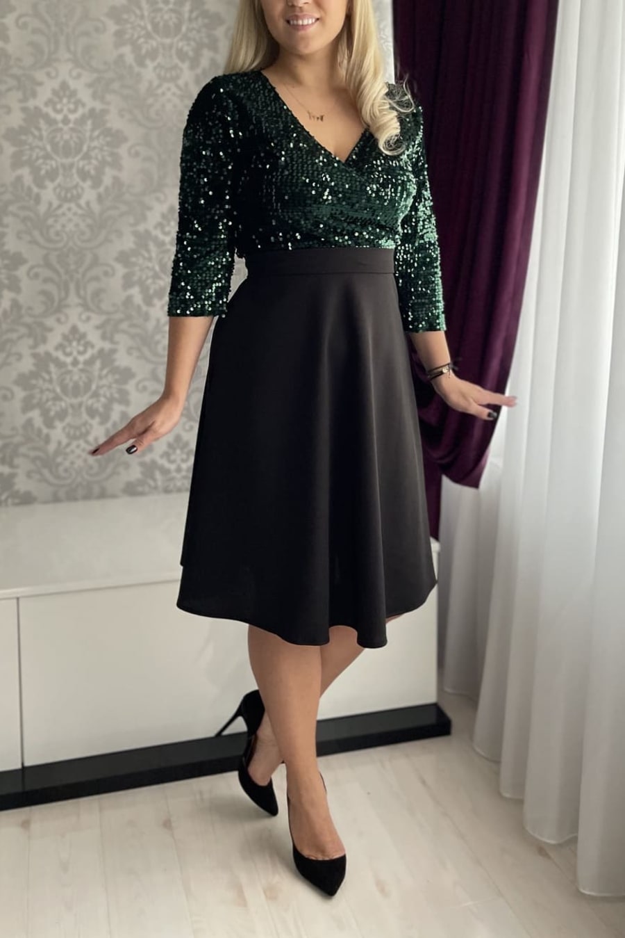 Rochie Carla verde