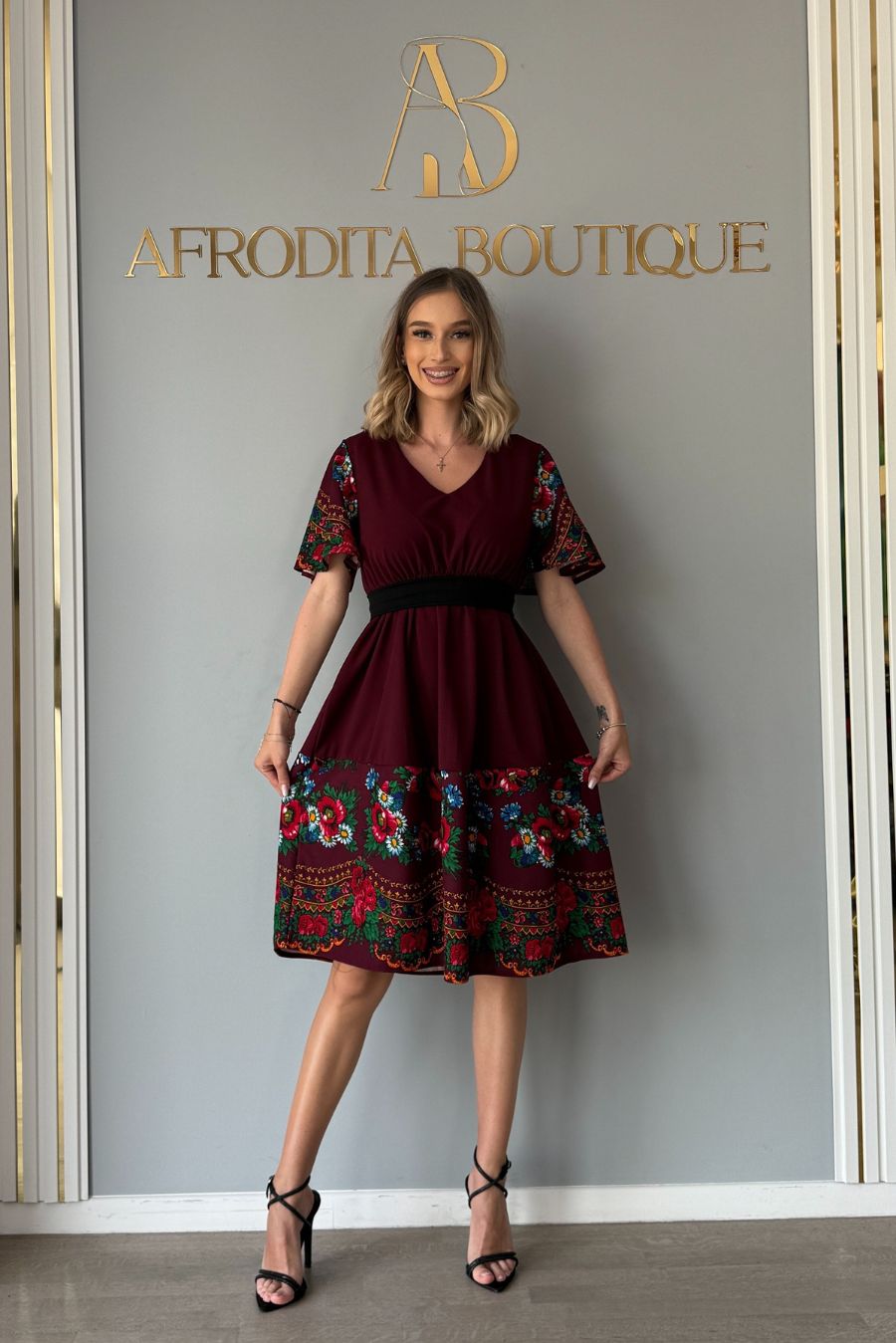 Rochie Miracle volanas