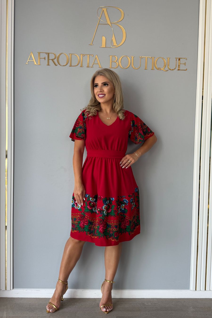 Rochie Miracle volanas