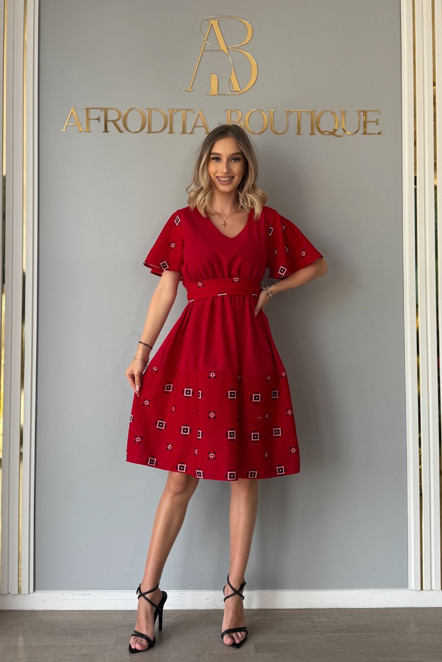 Rochie Miracle volanas