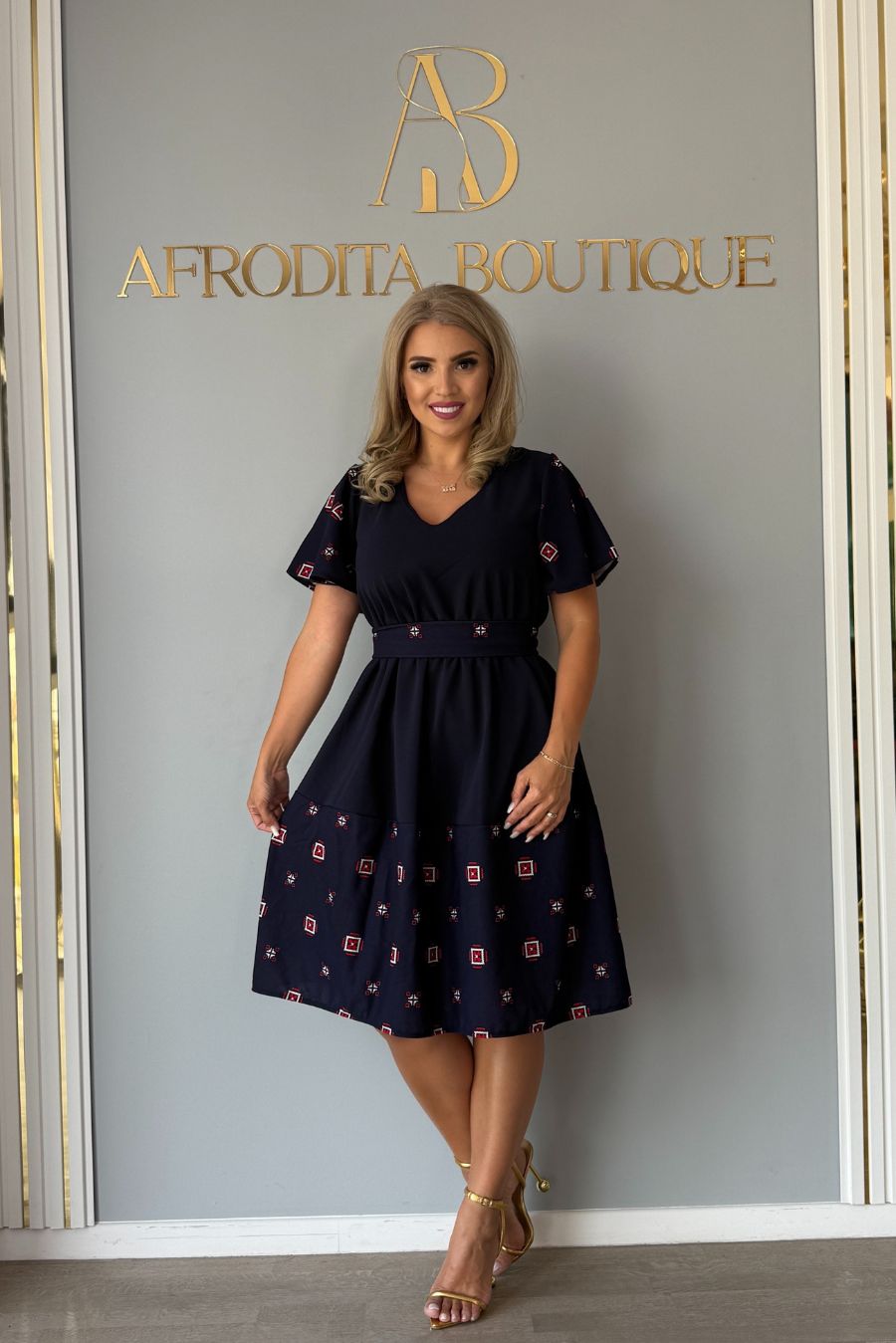 Rochie Miracle volanas