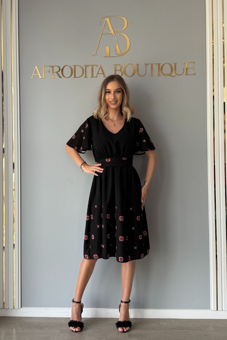 Rochie Miracle volanas