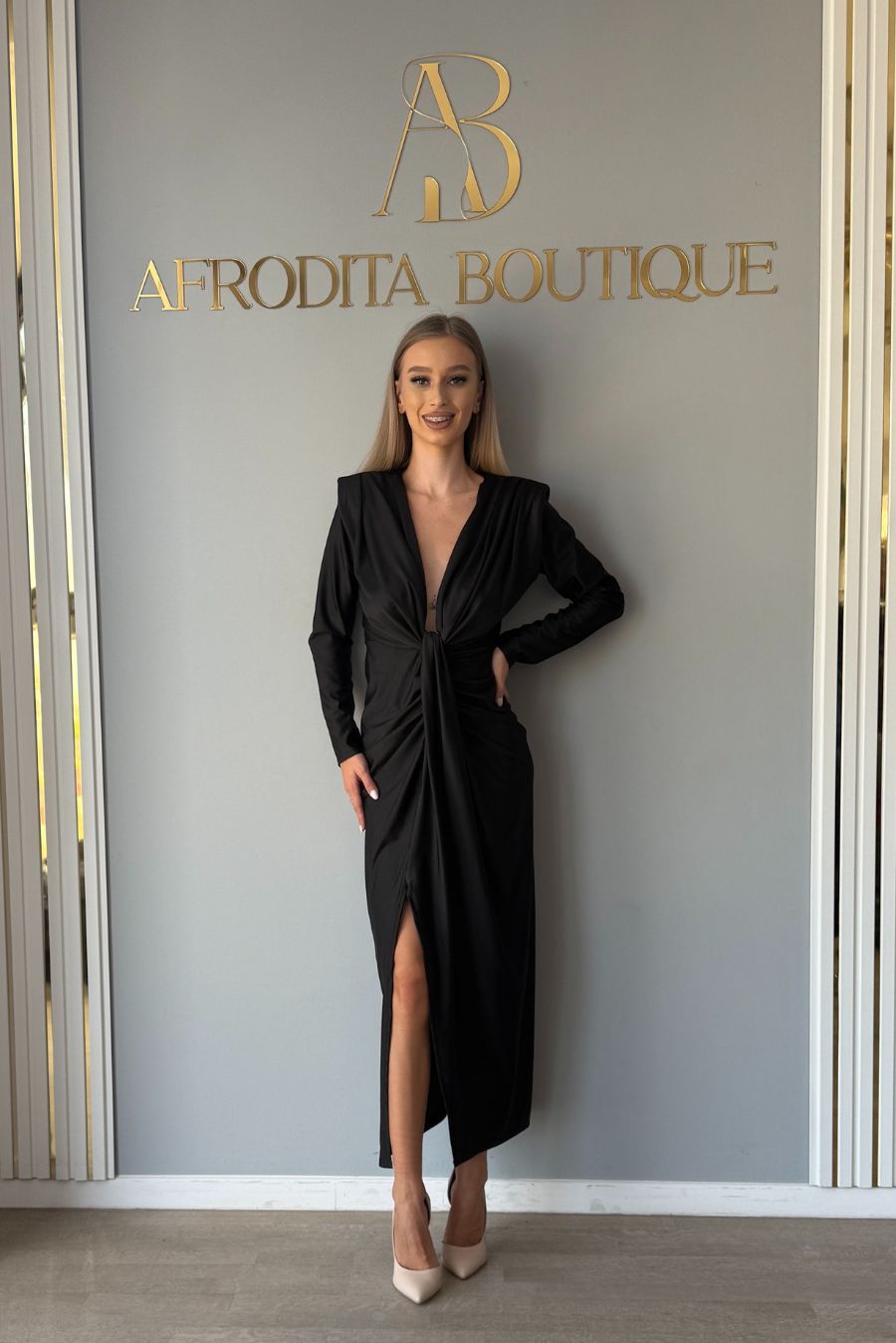 Rochie Misha lycra R neagra