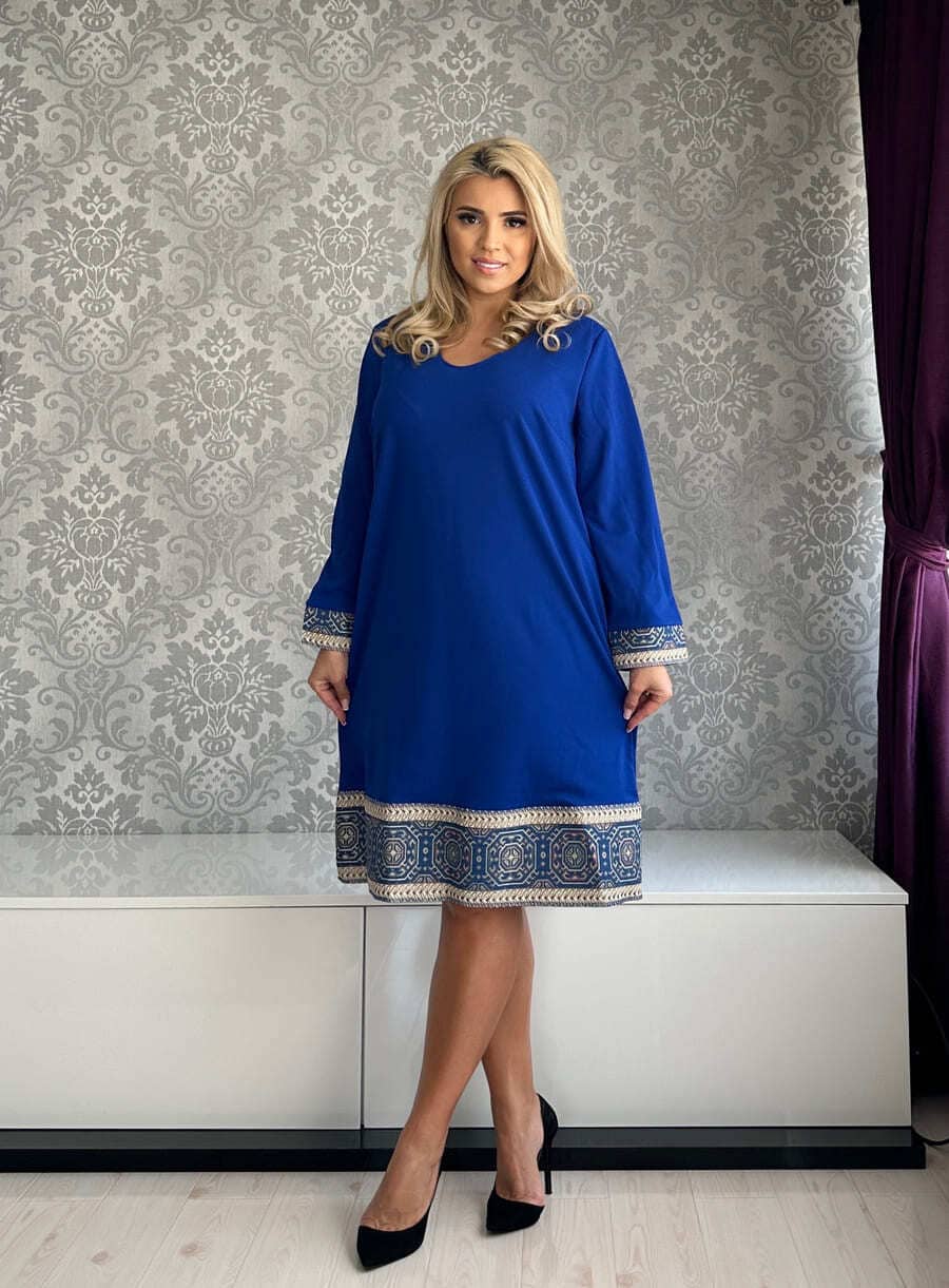 Rochie Vany brau albastru albastra