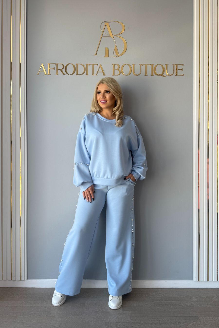 Set Perle pastel bleu