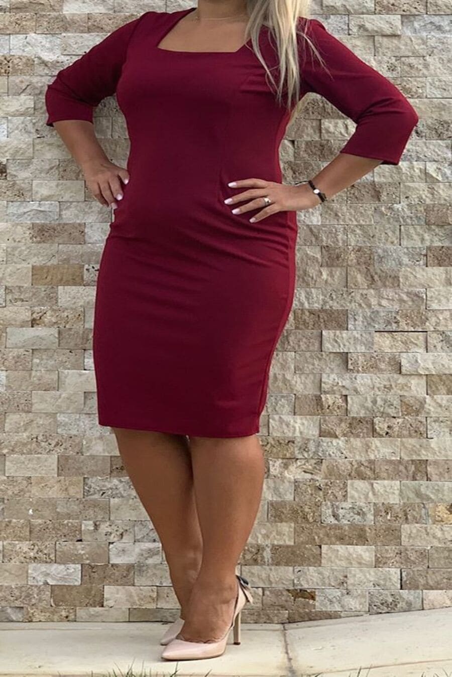 Rochie Zoe bordo