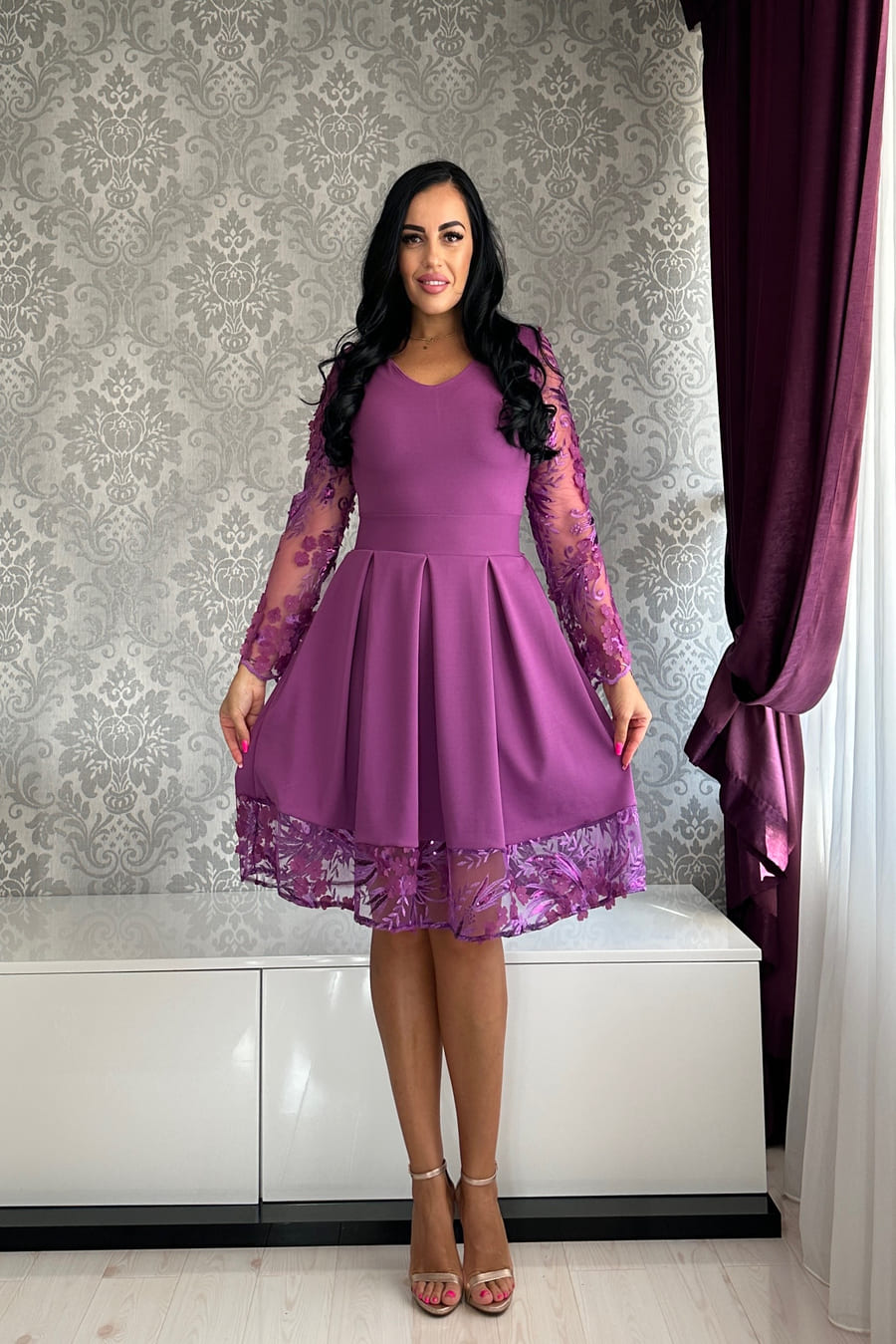 Rochie Roberta lila