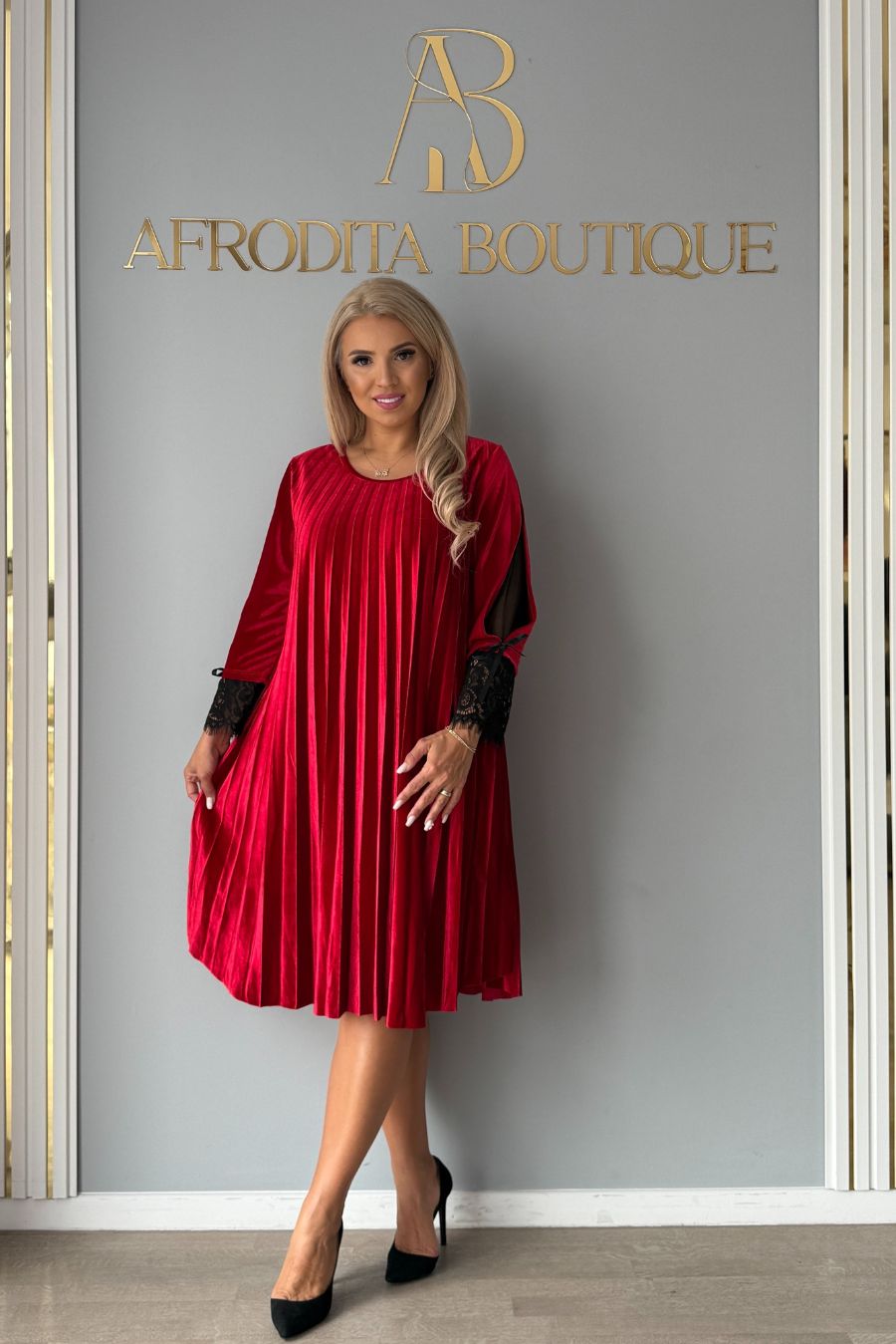 Rochie Irma catifea tuty