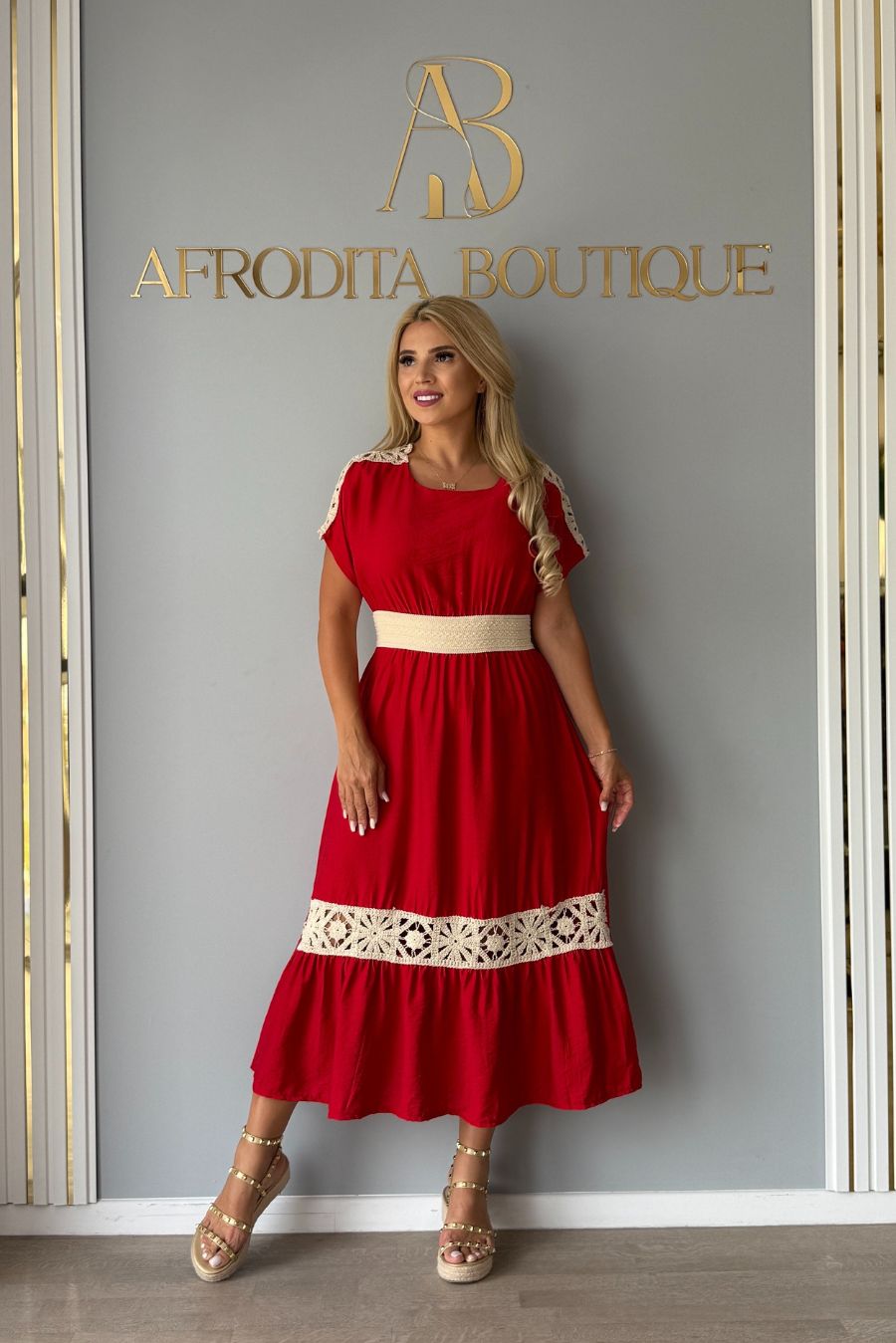 Rochie Silvia rosu