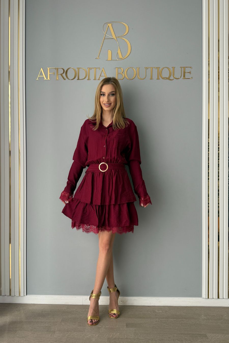 Rochie Tiara bordo