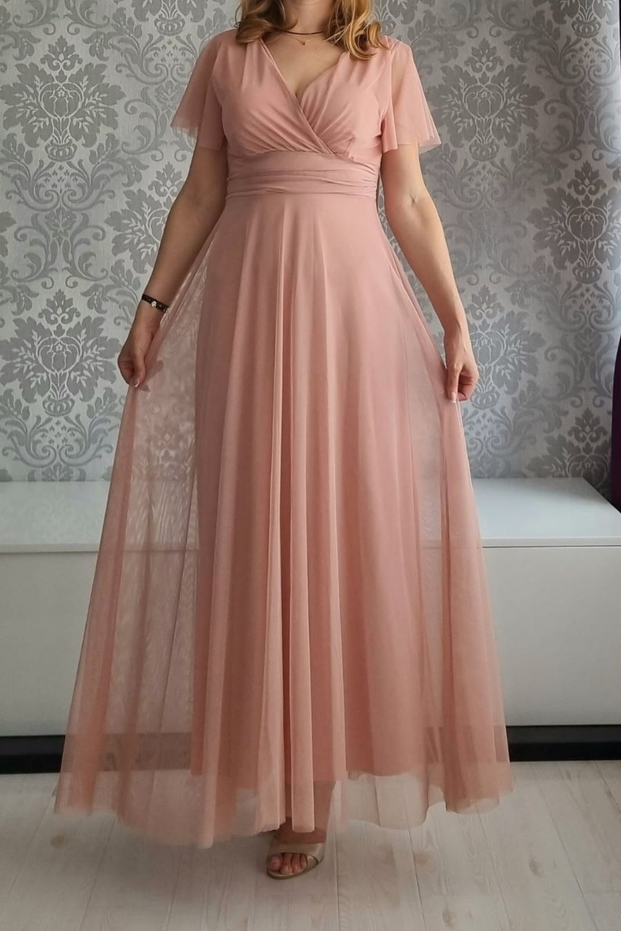 Rochie tiul roz tuti