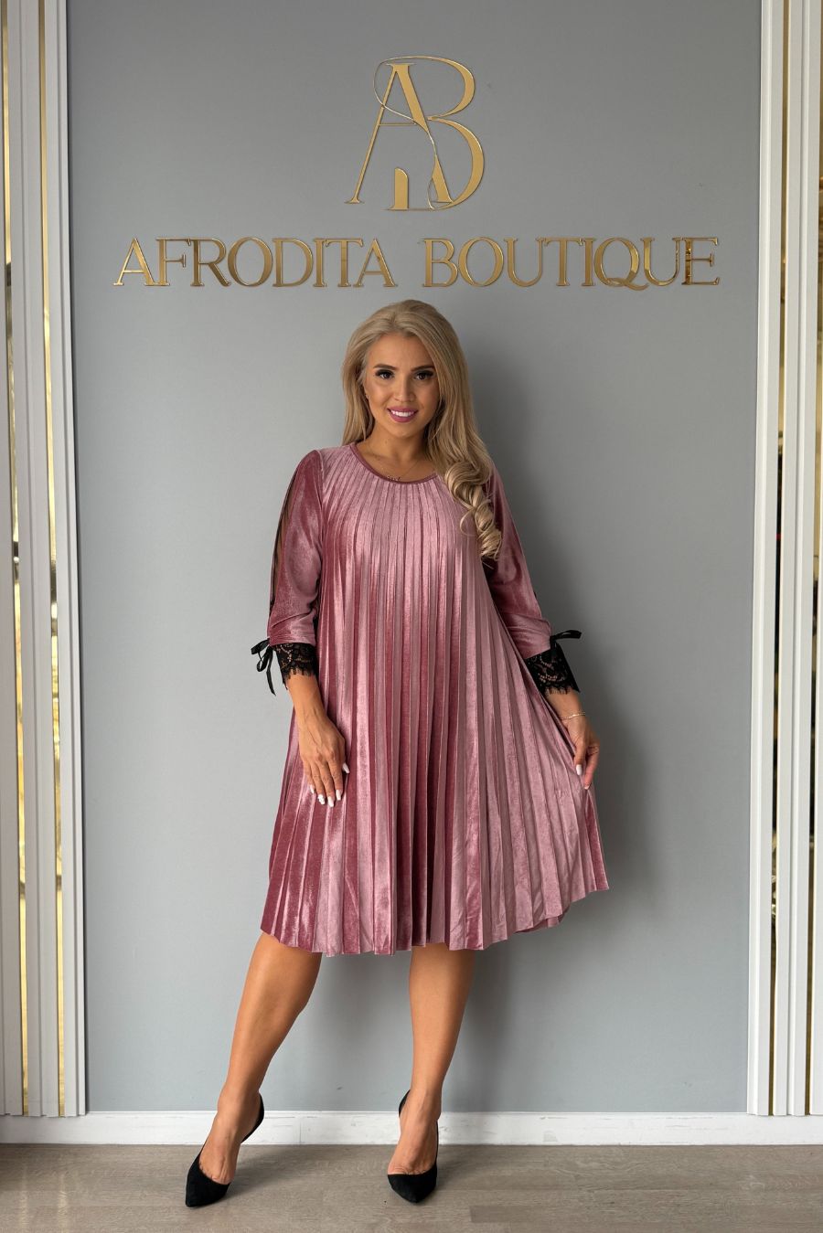 Rochie Irma catifea tuty