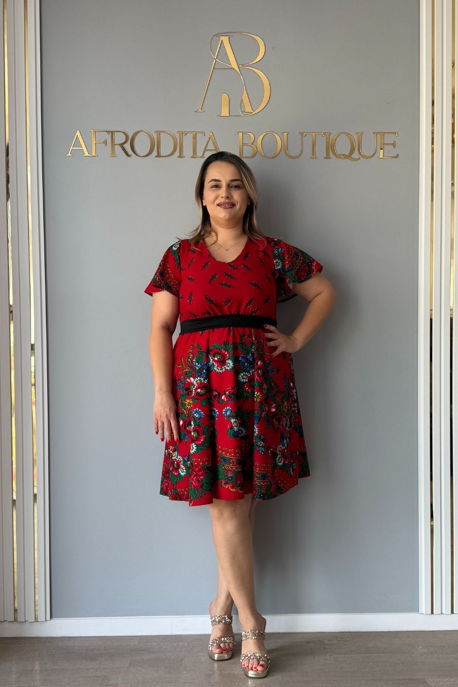 Rochie Viva volanas