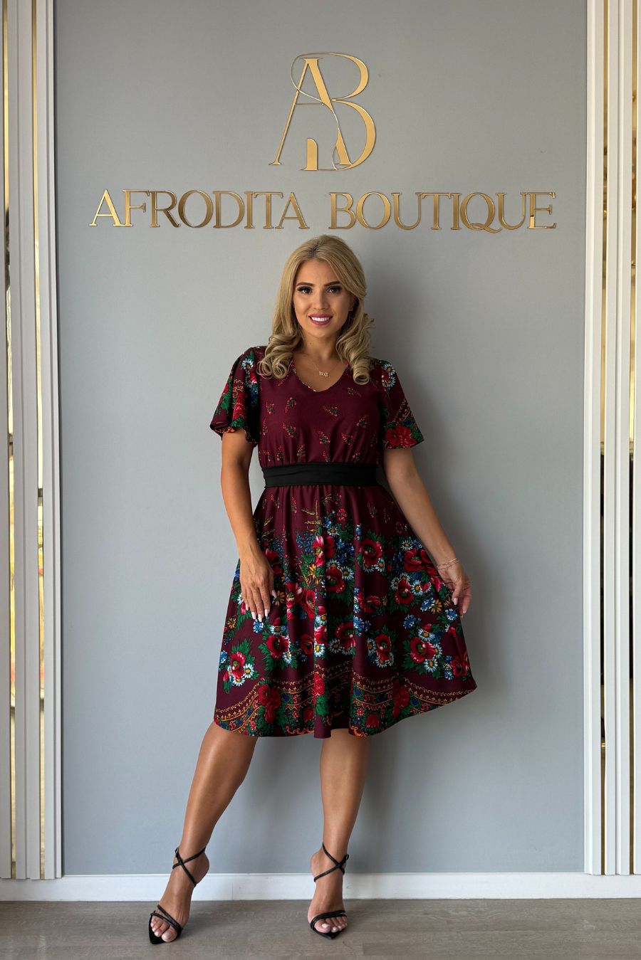 Rochie Viva volanas
